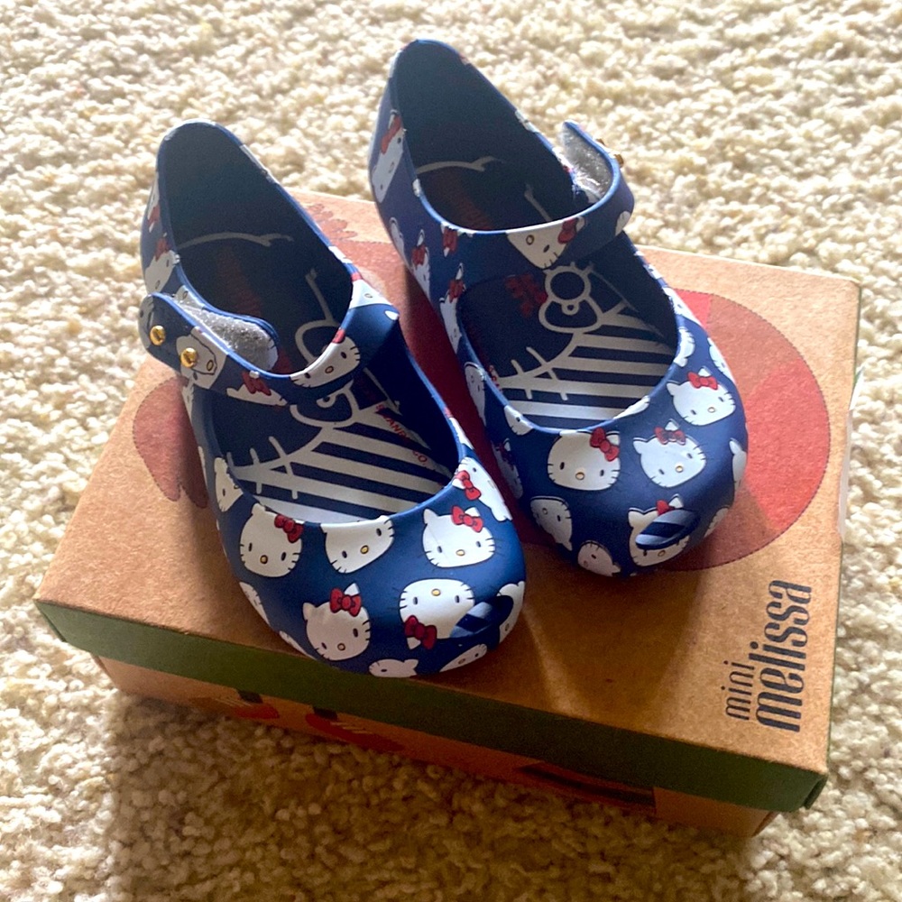 NIB Mini Melissa Hello Kitty Toddler 7 shoes